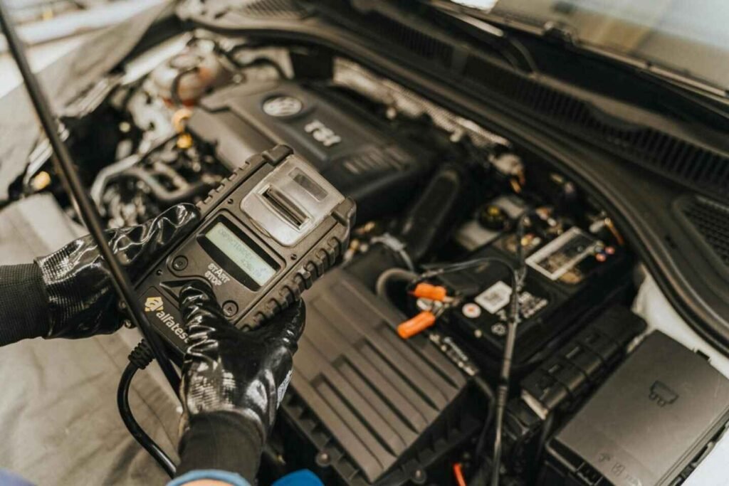 Emergency car jump start service in Perth with professional equipment.